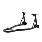Black Steel Full Set Of Motorcycle Rear And Front Wheel Stand Motorcycle Paddock Stand Set Holder
