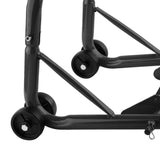 Black Steel Full Set Of Motorcycle Rear And Front Wheel Stand Motorcycle Paddock Stand Set Holder